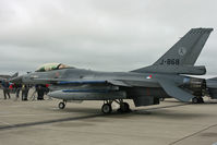 J-868 @ EGDY - Now an F-16AM. At the Air Day. KLu. 323 Squadron markings. - by Howard J Curtis