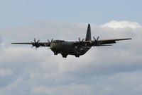 ZH875 @ EGFH - Practice approach to Runway 22 by RAF Hercules C.4 coded 875 of the Brize Norton Transport Wing. - by Roger Winser