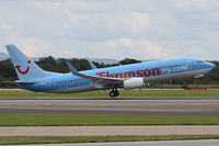 G-FDZD @ EGCC - Thomsonfly. - by Howard J Curtis