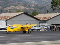 N189PD @ SZP - 2011 Cubcrafters CC11-160 CARBON CUB, Lycoming O-360-based CC340 with O-320 cylinders rated for 180 Hp for 5 minutes, 80 Hp cruise, STOL bird, taxi to 22 - by Doug Robertson