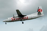 SE-LJG @ ESSA - Skyways Fokker 50 approaching Stockholm Arlanda airport. - by Henk van Capelle