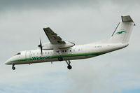 LN-WFS @ ESSA - Widerøe Dash-8-300 approaching Stockholm Arlanda airport. - by Henk van Capelle