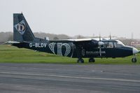 G-BLDV @ EGHH - Loganair; special Highland Park colours. - by Howard J Curtis
