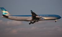 LV-CSD @ MIA - Aerolineas Argentinas A340-300 - by Florida Metal