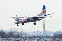 SP-FDS @ EGBB - Exin Air's Antonov An-26B, c/n: 12205 landing at Birmingham - by Terry Fletcher