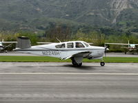 N224SH @ SZP - 1970 Beech V35B BONANZA, Continental IO-520-B 285 Hp, landing roll Rwy 22 - by Doug Robertson