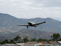 N9856R @ SZP - 1960 Beech M35 BONANZA, Continental IO-470-C 250 Hp. takeoff climb Rwy 22 - by Doug Robertson