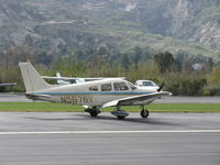 N5676V @ SZP - 1977 Piper PA-28-181 ARCHER II, Lycoming O&VO-360 180 Hp, landing roll Rwy 22 - by Doug Robertson