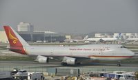 B-2437 @ KLAX - Taxiing to gate at LAX - by Todd Royer