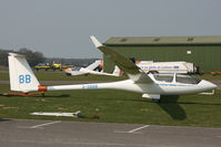 G-GBBB @ EGHL - Coded BB. ASH 25 BB Glider Syndicate. - by Howard J Curtis