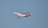VH-OJM @ KLAX - Left turn out on departure from 24L at LAX - by Todd Royer