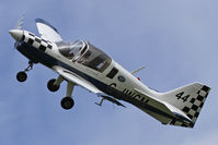 G-JWCM @ EGHA - Privately owned. At the Dorset Air Races 2010. Race number 44. - by Howard J Curtis
