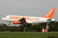 G-EZIK @ LFRB - Airbus A319-111, Easyjet, On final rwy 25L, Brest-Bretagne Airport (LFRB-BES - by Yves-Q