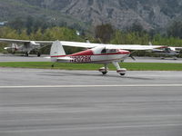 N2028K @ SZP - 1947 Luscombe 8E SILVAIRE, Continental C85 85 Hp, landing roll Rwy 22 - by Doug Robertson