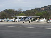 N704UT @ SZP - 1976 Cessna 150M, Continental O-200 100 Hp, takeoff climb Rwy 22 - by Doug Robertson