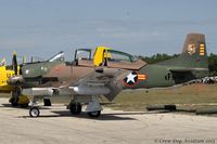 N4168E @ KTIX - Markings for South Vietnamese Air Force (VNAF) T-28 Trojan - by Ron Malec