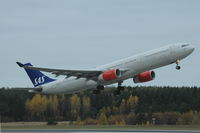 SE-REE @ ESSA - Airbus A340-300 of Scandinavian Airlines taking off from Stockholm Arlanda airport, Sweden. - by Henk van Capelle