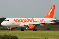 G-EZBG @ LFRB - Airbus A319-111, Take off run rwy 25L, Brest-Bretagne Airport (LFRB - BES) - by Yves-Q