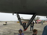 N529B @ CMA - 1944 Boeing B-29 SUPERFORTRESS 'FIFI', a tricycle-gear aircraft, the retractable hydraulically-damped skid plate protects the rear fuselage on takeoff, and yes-it has many skid marks on the replaceable plate. - by Doug Robertson