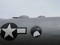 N529B @ CMA - 1944 Boeing B-29 SUPERFORTRESS 'FIFI', four Wright R3350-42 Cyclone 18 turbocharged engines 2,200 Hp each, aft dorsal gun turret with gunner viewing domes - by Doug Robertson