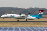 LX-LGN @ EDDR - DHC-8-402Q, - by Jerzy Maciaszek