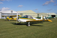G-AYFF @ X5FB - Rollason Druine D-62B Condor, a resident at Fishburn Airfield, October 13th 2012. - by Malcolm Clarke