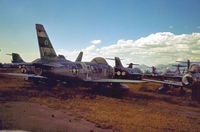 52-2084 @ DMA - F-86H Sabre of 196th Fighter Interceptor Squadron California ANG in storage at what was then known as the Military Aircraft Storage & Disposition - MASDC - in May 1973. - by Peter Nicholson