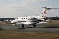 OE-FZB @ EGLK - Taxying past Bushe Cafe for  departure R/W 07