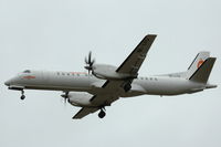 SE-LTU @ ESSA - Saab 2000 of Swedline Express approaching Stockholm Arlanda airport, Sweden. - by Henk van Capelle
