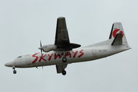 SE-LEU @ ESSA - Skyways Fokker 50 approaching Stockholm Arlanda airport, Sweden. - by Henk van Capelle