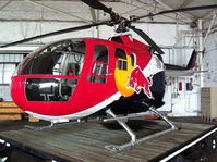 N154EH @ KORL - Chuck Aaron's Redbull Chopper visiting Orlando, FL.