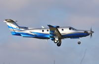 N842WF @ EGHH - About to land, visitor to D S Pilatus Centre - by John Coates