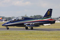 MM54505 @ EGVA - Coded 9, Frecce Tricolori. RIAT 2011. - by Howard J Curtis