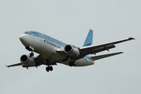 ES-ABH @ ESSA - Estonian Air Boeing 737-500 approaching Stockholm Arlanda airport, Sweden. - by Henk van Capelle