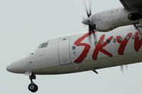 SE-LIT @ ESSA - Skyways Fokker 50 on final approach to Stockholm Arlanda airport, Sweden. - by Henk van Capelle