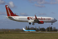 TC-TJI @ EGSH - Arriving at EGSH for the first Holiday flight of the summer.