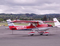 N5949J @ CCR - Visitor on a day with beautiful clouds. - by Bill Larkins