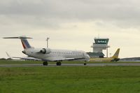 F-GRZF @ LFRB - Canadair Regional Jet CRJ700, Take off run rwy 25L, Brest-Bretagne Airport (LFRB-BES) - by Yves-Q