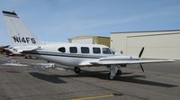 N14FS @ KAXN - Piper PA-31-310 Navajo on the line. - by Kreg Anderson