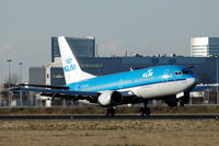 PH-BTI @ EHAM - KLM Boeing 737-300 just after touch down at Amsterdam Schiphol airport, the Netherlands. - by Henk van Capelle