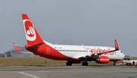 TC-IZB @ EGSH - AirBerlin'Turkey' being towed to spray shop. - by keithnewsome
