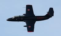 G-BYCT @ EGFH - Aero Delfin 'Rebel 2' topside pass. - by Roger Winser