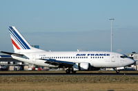 F-GJNC @ EHAM - Air France Boeing 737-500 landing at Amsterdam Schiphol airport, the Netherlands. - by Henk van Capelle