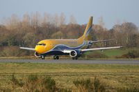 F-GZTB @ LFRB - Boing 737-33VQC, Europe Airpost, Holding point prior take off, Brest-Bretagne Airport (LFRB-BES) - by Yves-Q
