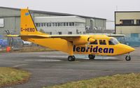 G-HEBO @ EGHH - Freshly repainted about to taxi - by John Coates