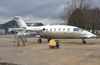 M-FRED @ EGHH - ex D-IXIE being prepared for respray - by John Coates