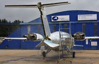 M-FRED @ EGHH - Unusual view of the power end of an Avanti - by John Coates