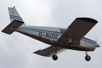 G-AVGE @ EGHH - A resident here, on approach to runway 08. - by Howard J Curtis