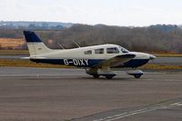 G-DIXY @ EGFH - Visiting Cherokee Archer III taxying for departure. - by Roger Winser