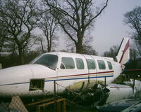 N4504J @ EGHH - The fuselage of this PA.31 languished outside for several years. - by Howard J Curtis